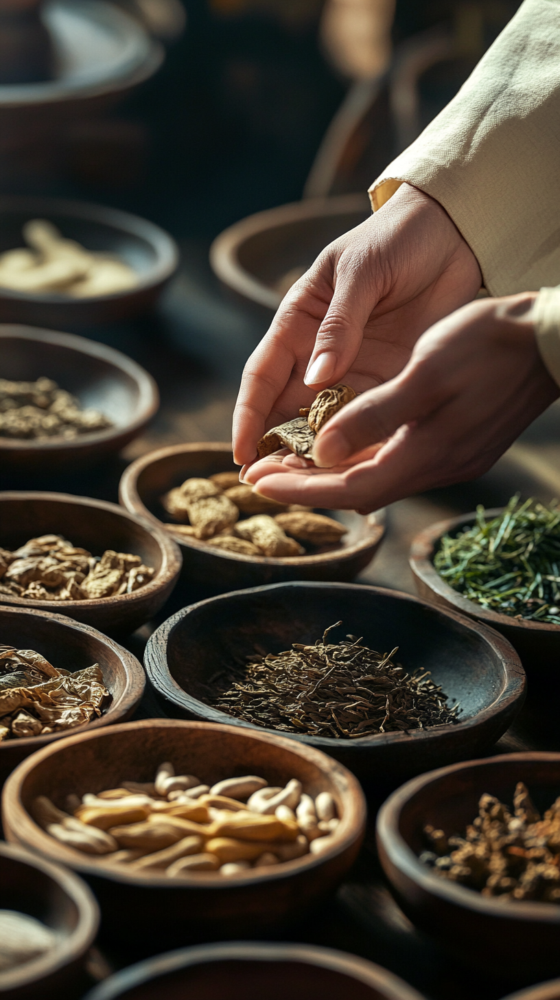 中药材与传统选材场景